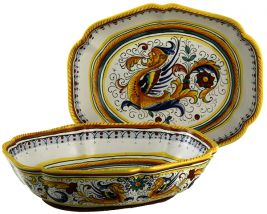 Raffaellesco Oval Scalloped Bowl