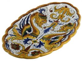 Antico Raffaellesco Scalloped Platter