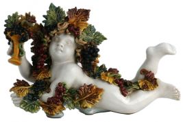 Bambini with Grapes Facing Left