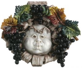 Wind Bacchus with Multicolored Grapes